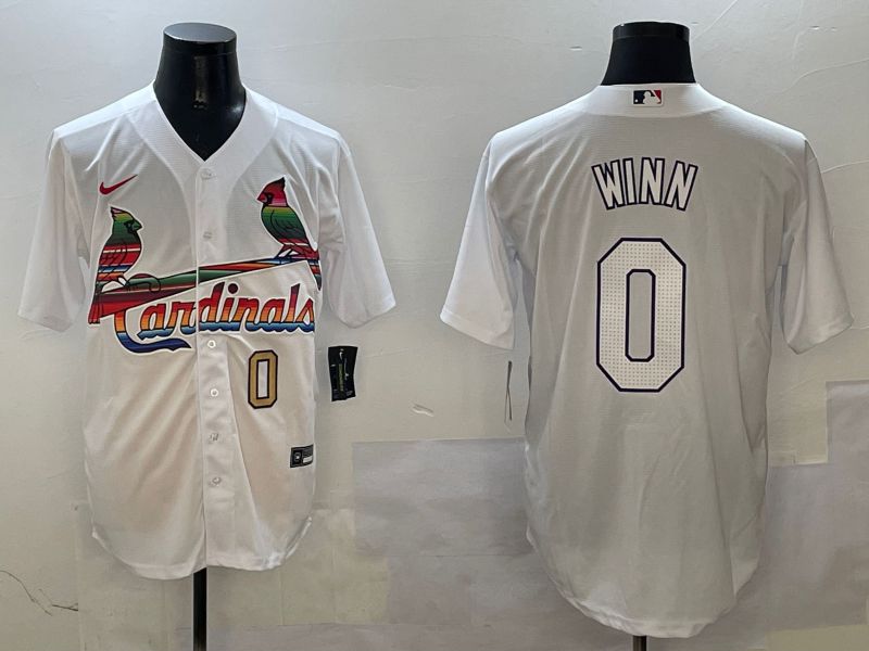 Men St.Louis Cardinals #0 Winn White Game Mexico 2025 Nike MLB Jersey style 4->st.louis cardinals->MLB Jersey